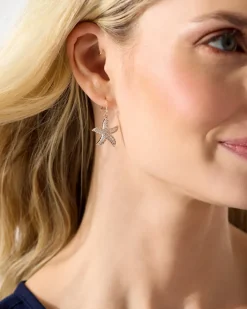 Island Essence Rose Gold Starfish Drop Earrings