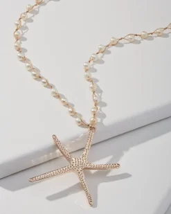 Island Essence Rose Gold Starfish Pendant Necklace