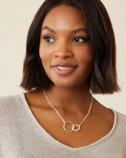 Island Essence Rose Gold Double-Loop Necklace