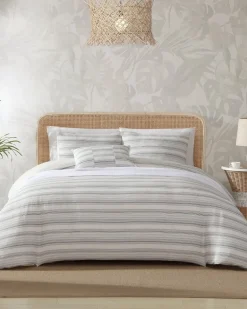 Island Micro Waffle 4-Piece Full/Queen Comforter Set