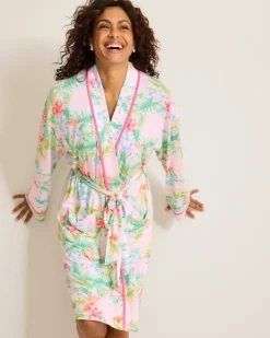 Jersey Long-Sleeve Short Robe