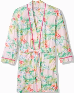 Jersey Long-Sleeve Short Robe