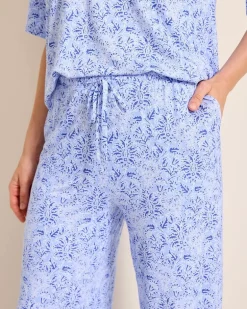 Jersey V-Neck Top & Pants Pajama Set