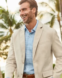 Latigo Beach Linen-Blend Blazer