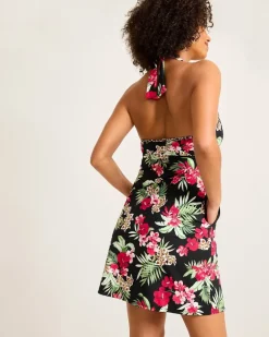 Lily Cat Halter Spa Coverup Dress