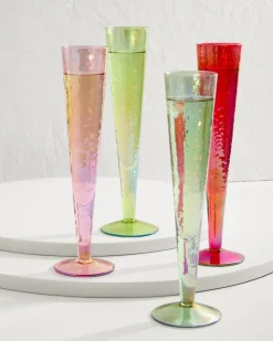 Luster Champagne Glasses — Set of 4