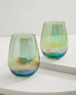 Luster Stemless Wine Glasses — Set of 2