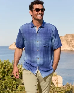 Madera Ombré Silk Camp Shirt