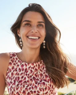 Marco Island Grey Multi-Shell Drop Earrings