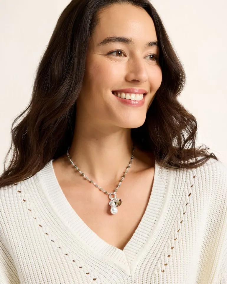 Marco Island Shell and Mother of Pearl Pendant Necklace