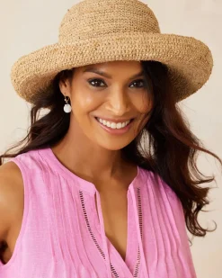 Maria Packable Raffia Upturn Hat