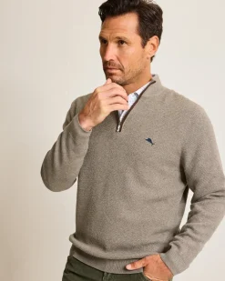 Marlin Luxe Half-Zip Sweater