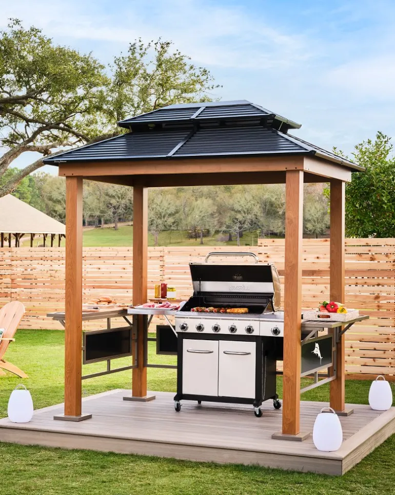 Maui Grill Galvanized Steel Roof Shelter