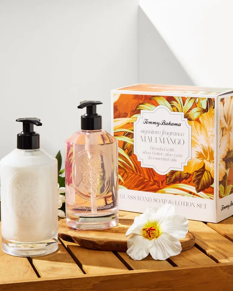 Maui Mango Glass Hand Soap & Lotion Set
