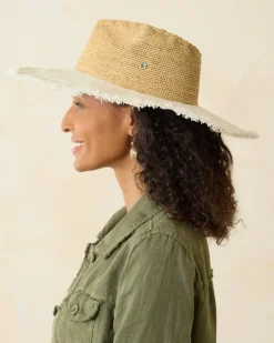 Melissa Lux Fringe Raffia Hat