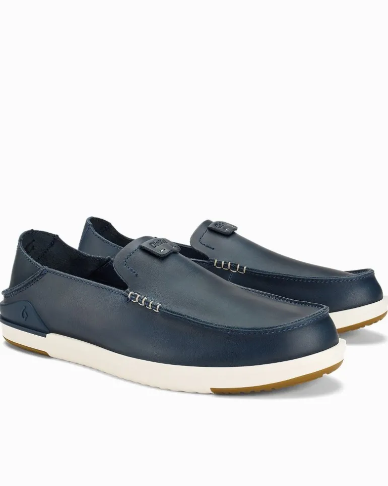 Men's OluKai® Kākaha Leather Slip-On Shoes