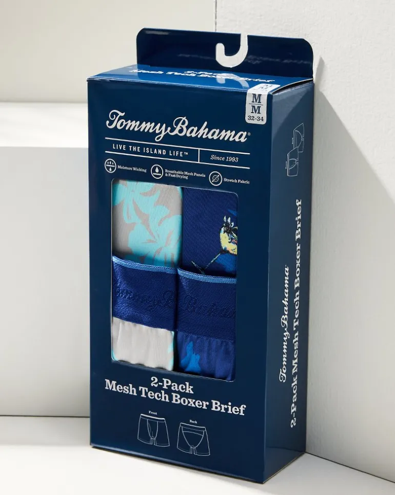 Mesh Tech Tropic Print Boxer Briefs — 2-Pack