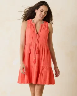 Mykonos Textured Gauze Coverup Dress