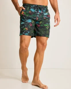 Naples Neon Shores 6-Inch Swim Trunks