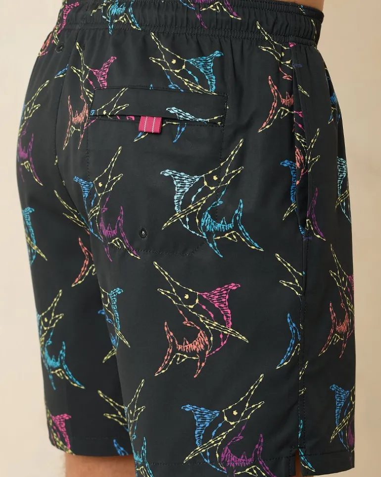 Naples Spotted at Sea 6-Inch Swim Trunks