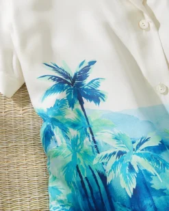 Oceanside Views Talulla Silk Camp Shirt