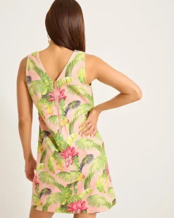 Palm-A-Dora Frond Royal Sheath Dress