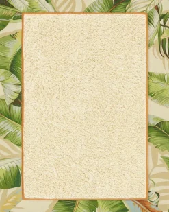 Palmiers Medium Green Bath Rug