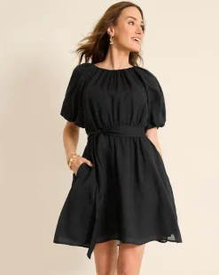 Paradise Breeze Elbow-Sleeve Dress