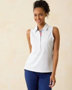 Paradise Piqué Sleeveless Polo