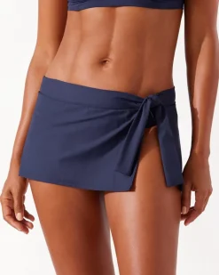Pearl Skirted Side-Tie Skirted Bikini Bottoms