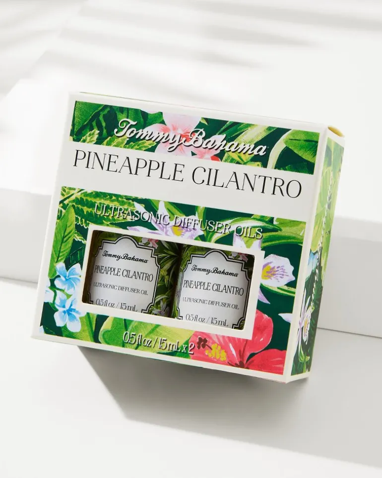 Pineapple Cilantro Ceramic Pineapple Diffuser Oil Refill Set