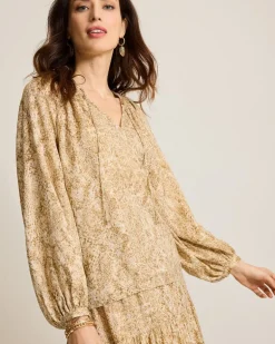 Playa Python Peasant Top