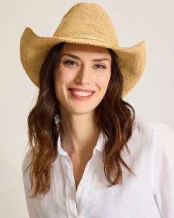 Raffia Crochet Cowboy Hat