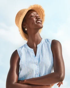 Raffia Packable Bucket Hat