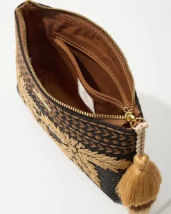 Raffia Palms Maci Wristlet