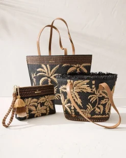 Raffia Palms Maci Wristlet