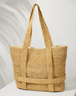 Raffia Traveler Tote