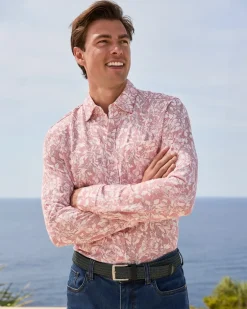 San Lucio Casa Vines Stretch Knit Shirt