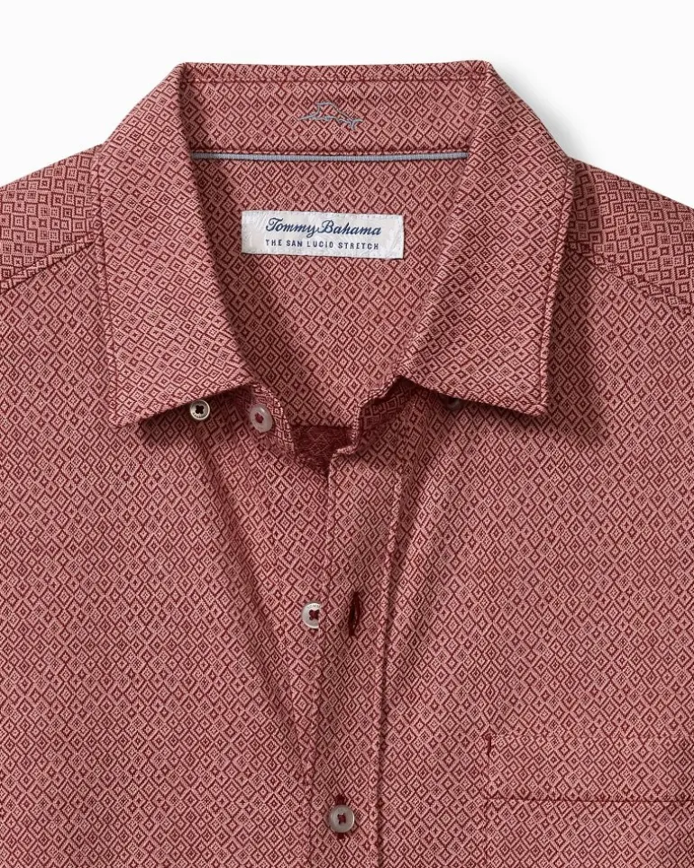 San Lucio Diamond Isles Stretch Knit Shirt
