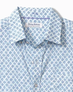 San Lucio Geo Getaway Stretch Knit Shirt
