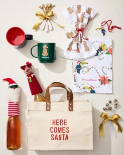 Santa & Mrs. Claus Bottle Topper Set