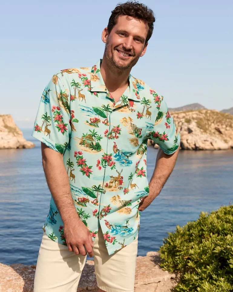 Santa Shores Silk Camp Shirt