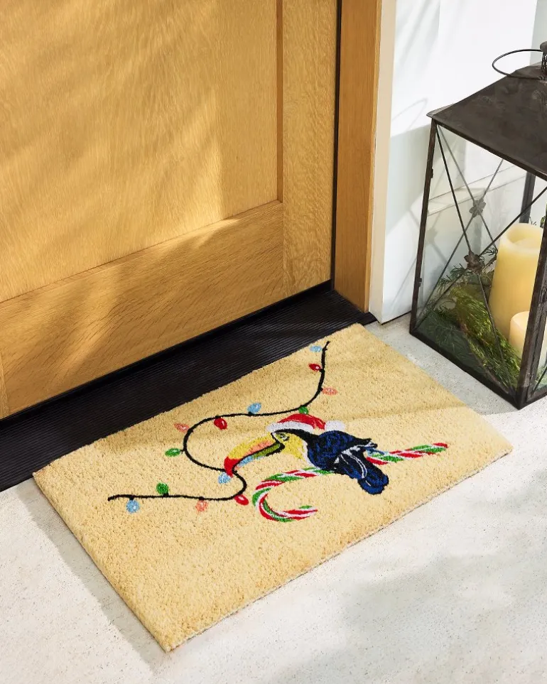Santa's Toucan Coir Door Mat