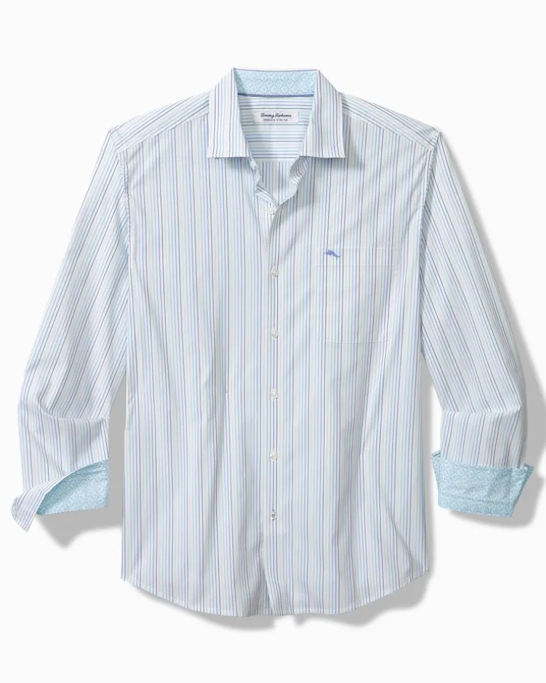 Sarasota Stretch Marina Stripe IslandZone® Shirt