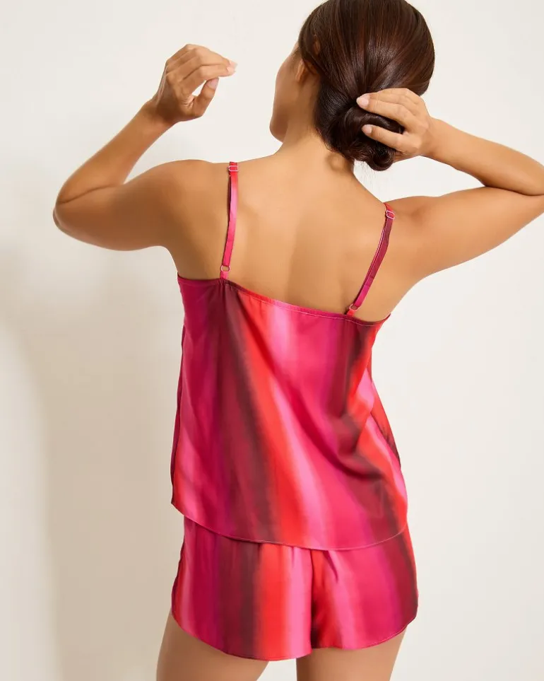 Satin Tank & Shorts Pajama Set