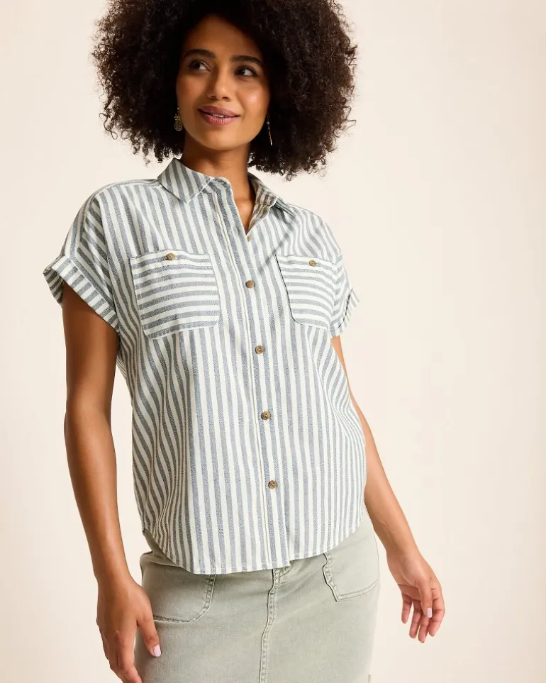 Seaway Stripe Coastal Twill Shirt