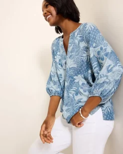 Secret Inlet 3/4-Sleeve Top