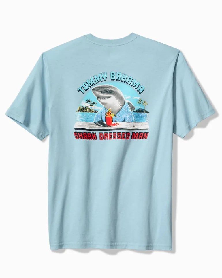 Shark Dressed Man Graphic T-Shirt