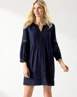 St. Lucia Linen-Blend Coverup Dress