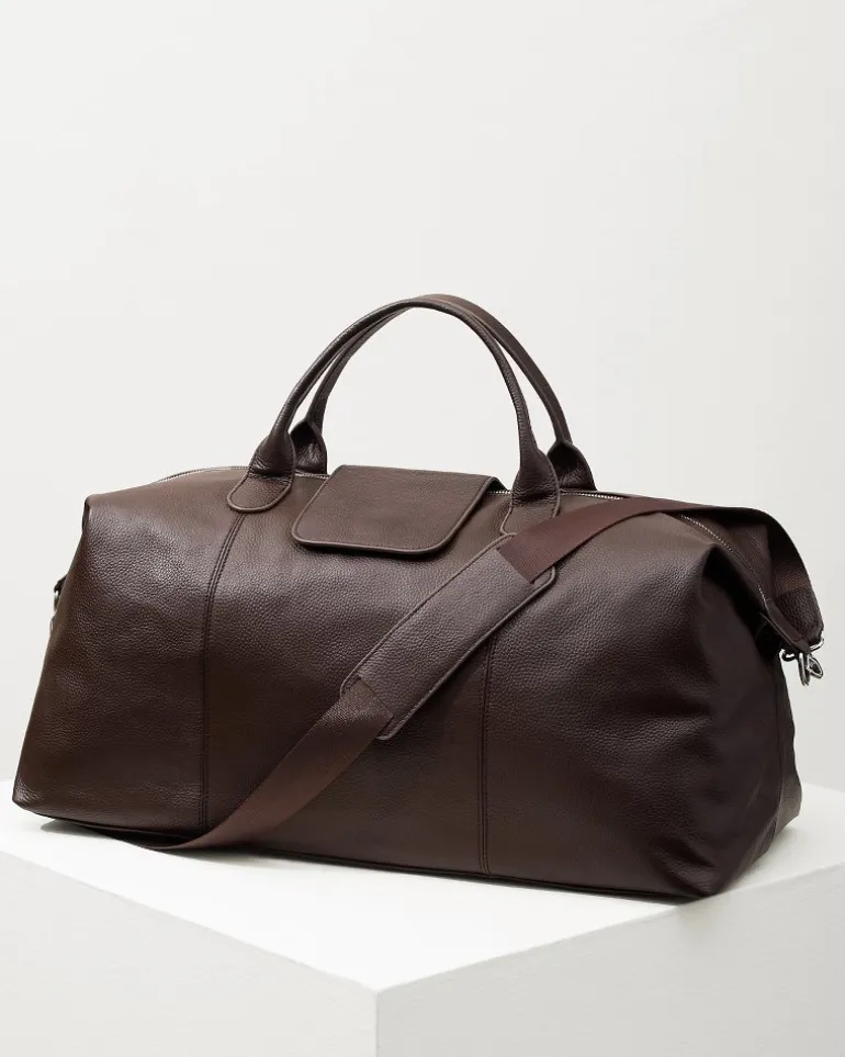 Stanford Brown Leather Duffel Bag